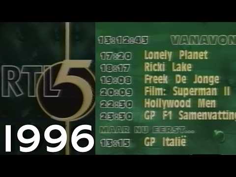 RTL 5 | Klok met Overzicht | Leader | RTL Sport intro (08.09.1996)
