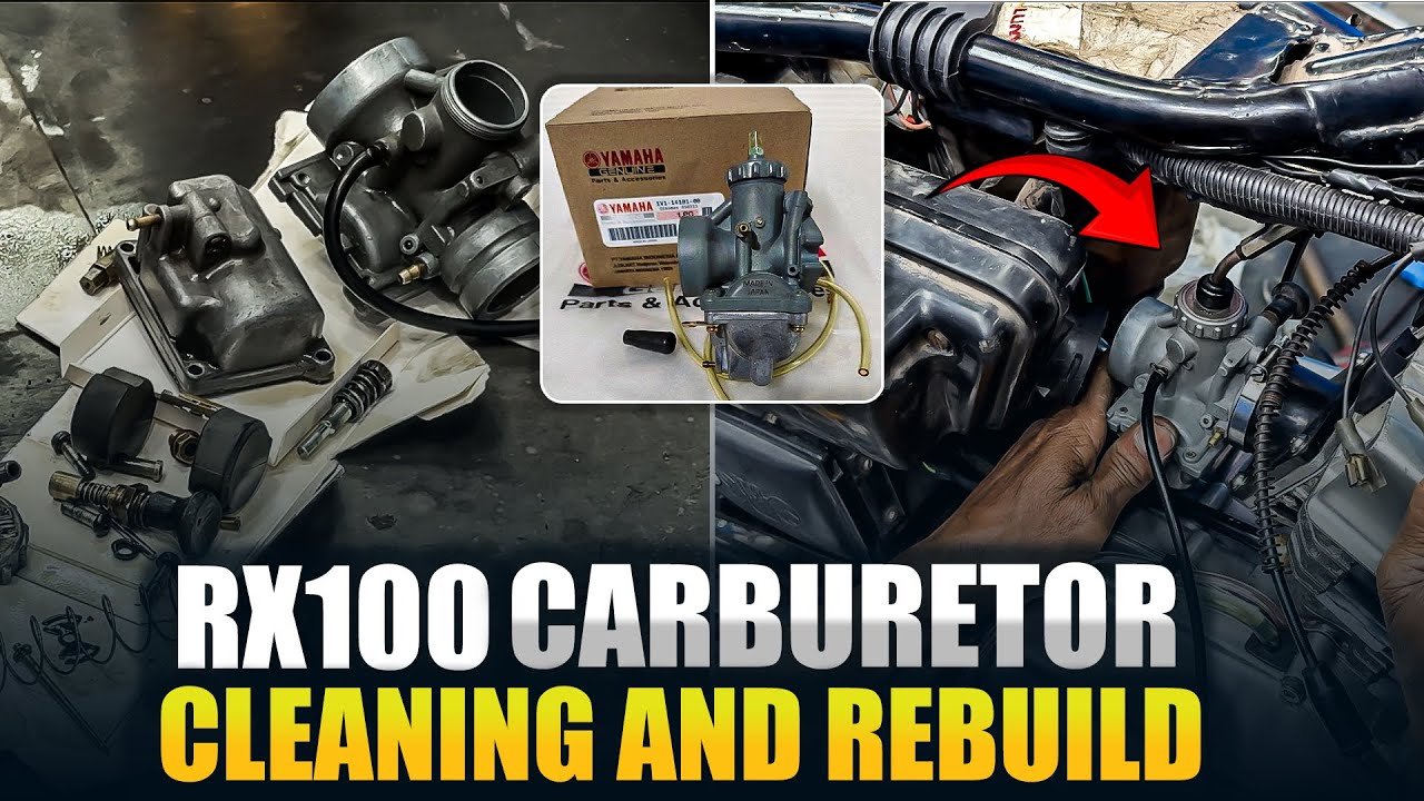 Part-07 - Rx100 EngineRebuild🛠️ //Carburetor Cleaning and Rebuild // In Telugu DetailedVideo 
