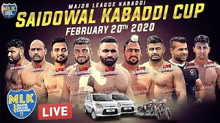 LIVE - Saidowal (Kapurthala) Kabaddi Cup 2020 - Major League Kabaddi
