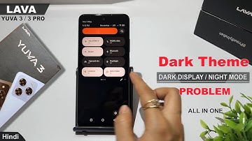 Dark theme settings lava yuva 3 pro | Lava yuva 3 dark display | Schedule dark theme | Black screen