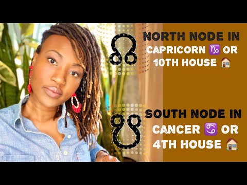 ⬆️🌙⬇️ North Node in Capricorn ♑️ or 10th House 🏡 South Node in Cancer ♋️ or 4th House 🏡