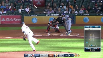 TOR@HOU: Martin rips a two-run triple to open scoring