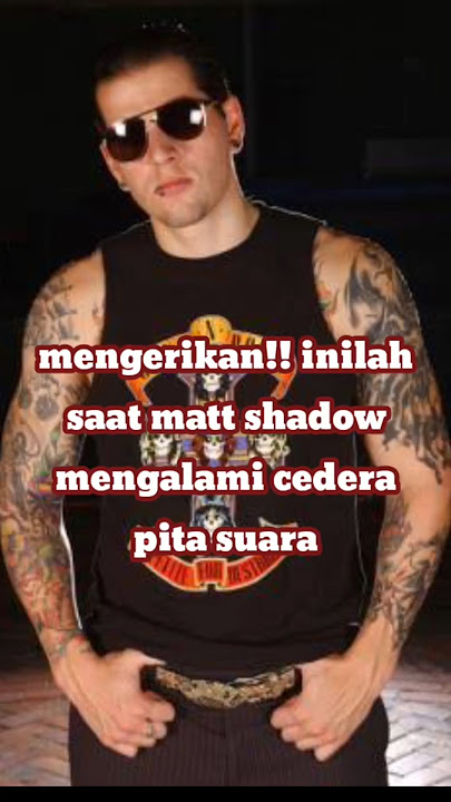 matt shadow mengalami cedera pita suara #avengedsevenfold #metal #a7x #mattshadow