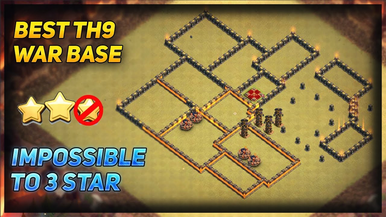 Best Th9 War Base | Impossible to 3 star | Clash of Clans