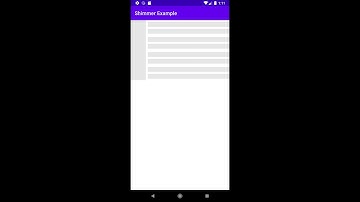 Facebook Shimmer Animation Example in Android