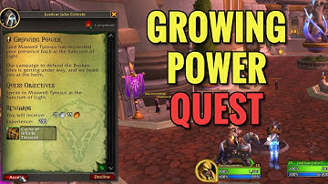 Growing Power Quest (WoW TWW, Legion Remix)