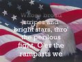 The Star Spangled Banner Lyrics Cover