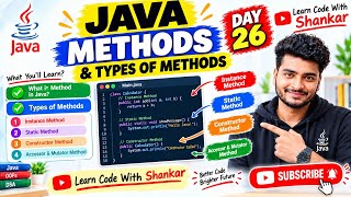Details Methods in Java🔥 | Types of Methods | Example & Important Concepts | One Shot Java Tutorial in Hindi Guide