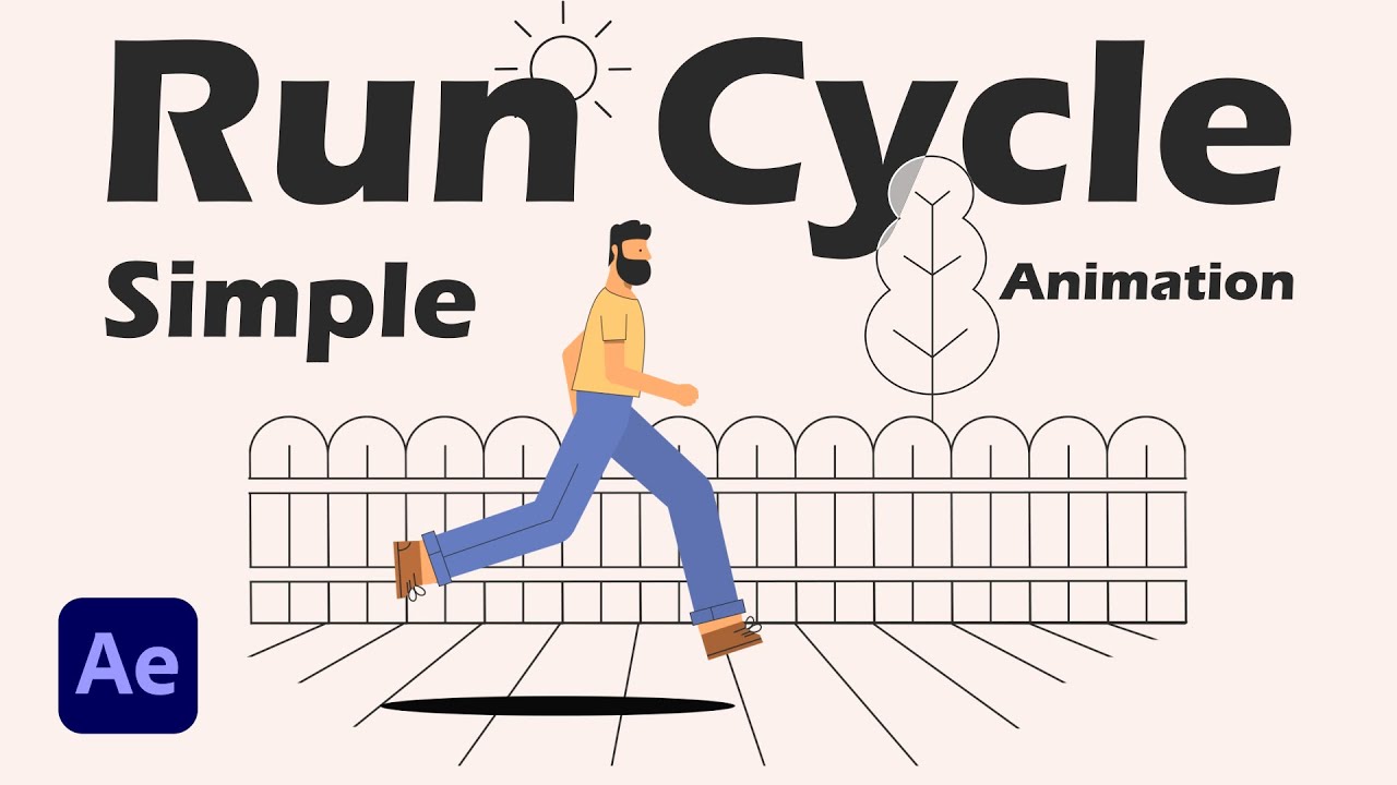 Run Cycle Animation After Effects  Fast  Simple