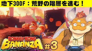 [JP/ENsub] #3【初見実況 ドンキーコング バナンザ 】地下300F「荒野の階層」を探索！【Nintendo Switch 2】
