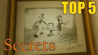 [TOP 5] Secrets and Easter Eggs in BATIM CHAPTER 5 - Bendy and the Ink Machine (SECRETS)