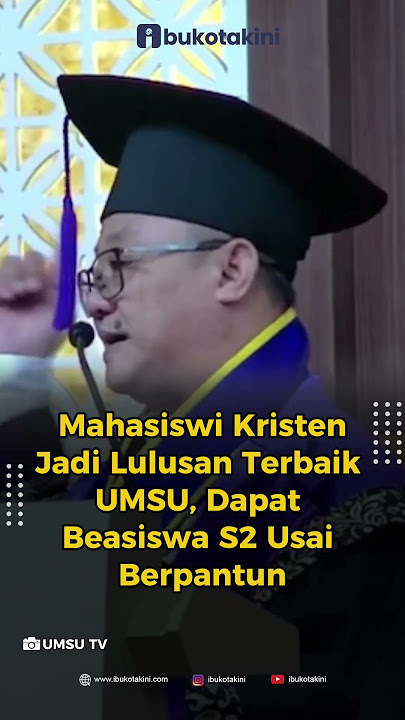 Mahasiswi KristenJadi Lulusan Terbaik UMSU, Dapat Beasiswa S2 Usai Berpantun