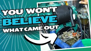 How to Descale a Boat Engine | 6+ years worth of buildup | Flushing Salt-Water Cooled Engine