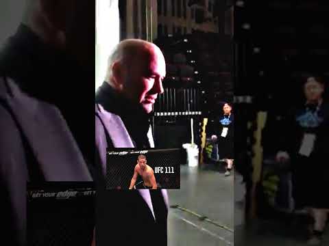 DANA WHITE BACKSTAGE WATCHING NATE DIAZ #UFC #MMA