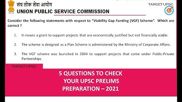 8th June 2021 Mock Questions for UPSC Prelims | Useful for all Competitive Exams