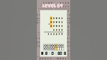 Level 64 - Cryptarithm: android game math  #cryptarithm