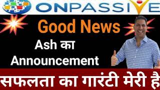 # onpassivr Ash sir