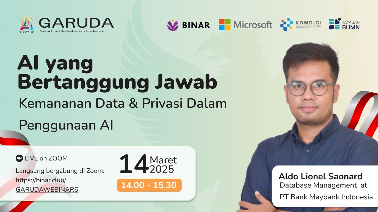 Webinar GARUDA: Keamanan Data dan Privasi dengan AI - YouTube