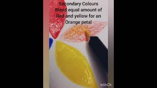 Color Wheel Flower Tutorial #colorwheel #primarycolors #watercolors #instagramscintillabysomita