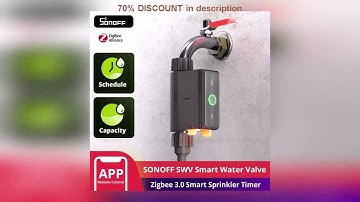 A must-have product! SONOFF SWV Zigbee 3.0 Smart Water Valve IP55 Sprinkler Controller Home Automa