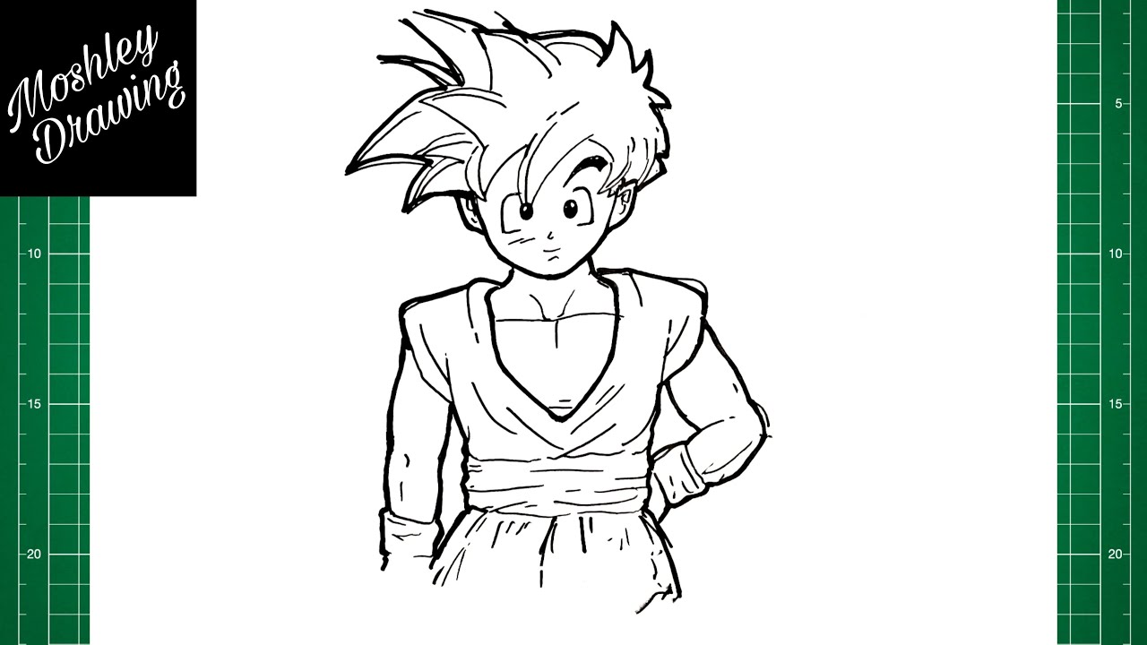 easy gohan drawings