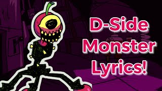 D-Side Monster Lyrics Friday Night Funkin D-Sides Mod