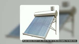 Solar Water Heater System - 150L Evacuated Tube Electric Backup for Home/Hotel Use, Compact & Energy