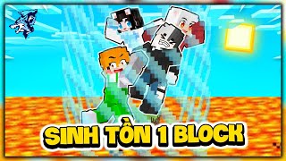 Minecraft Nhưng Sinh Tồn 1 Block Siêu Hài Cùng Hero Team