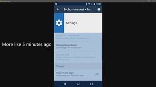 Sophos Intercept X for Mobile Test And Review (Android Anti-Virus Test) screenshot 3