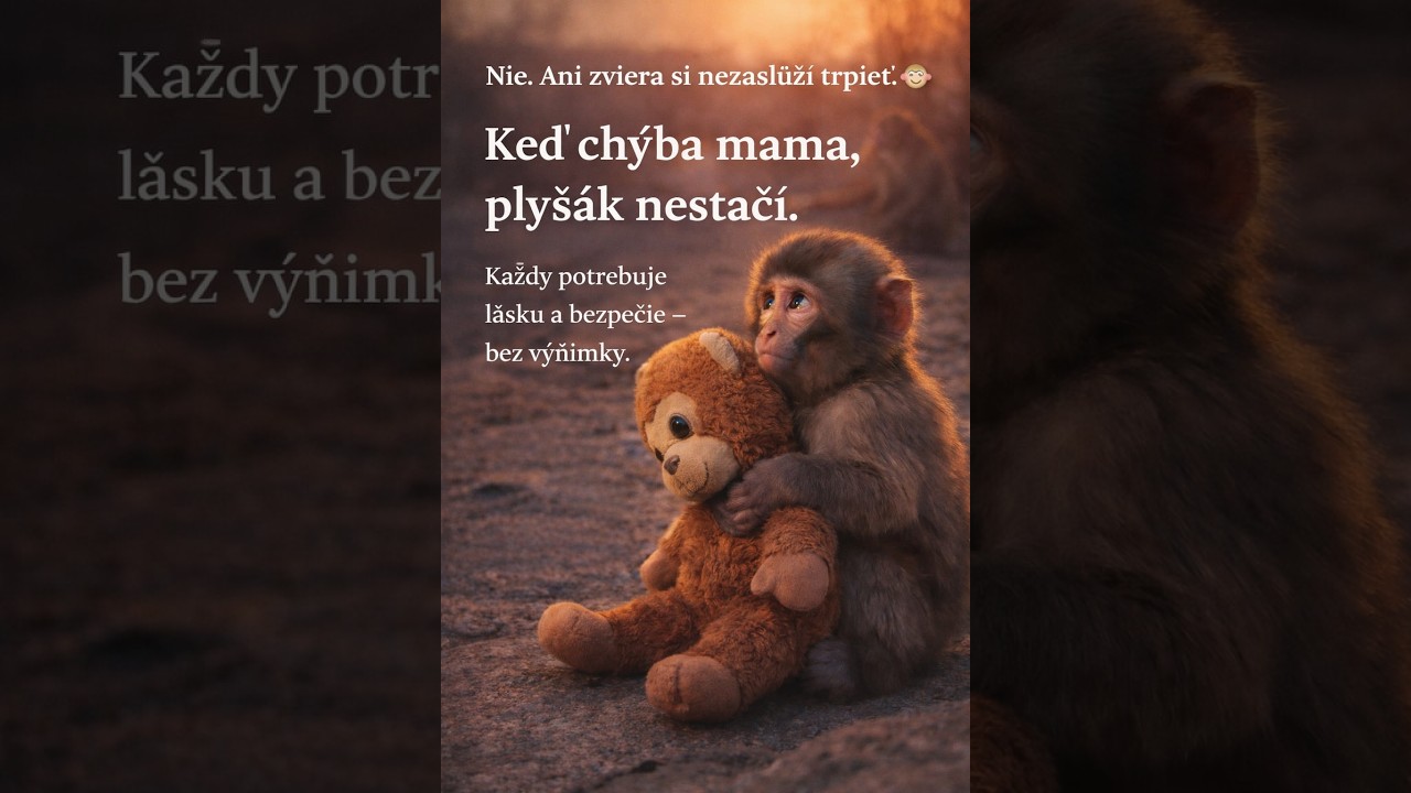 Príbeh, ktorý vám zlomí srdce: Opička Panch a jej jediné objatie 🐒