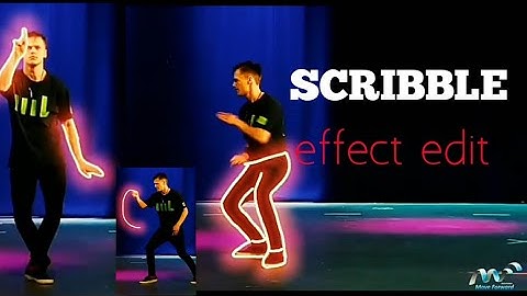 How to edit scribble glowing effect video on Android