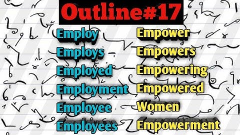 Outline#17 Some Complex Words and Outlines by Irfan Aslam |Special Phrases|