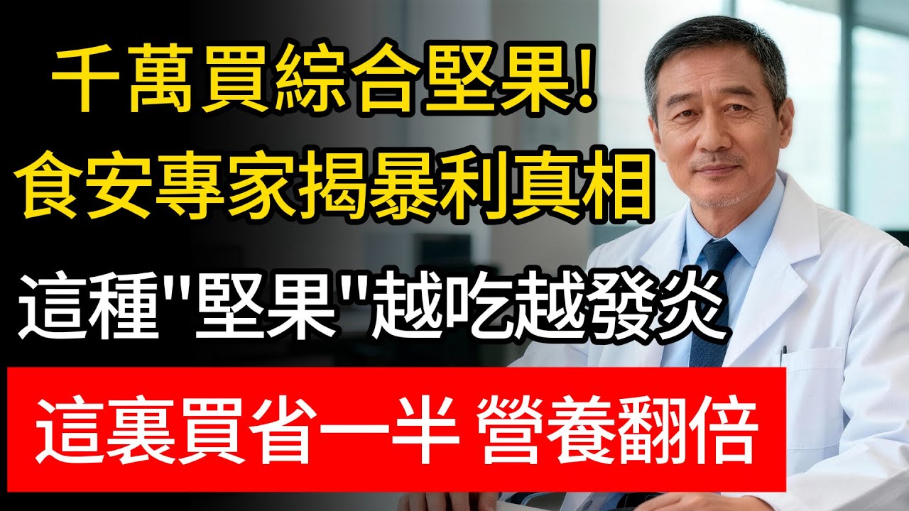 年貨別買綜合堅果！營養師揭穿健康陷阱！這種「禮盒」越吃越傷身！學這招挑選，開銷省一半，養生效果翻倍！#綜合堅果 #食品安全 #年貨 #健康知識