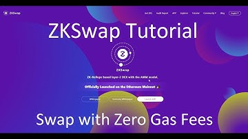 ZKSwap DEX Tutorial