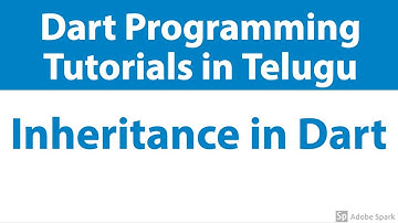 #30 - Inheritance in Dart with Demo | OOPs Inheritance concept  | Dart Tutorials in telugu