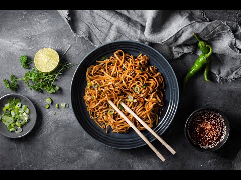 Kore Yemeği, Siyah Fasulye Soslu Noodle / Noodles with Blackbean Sauce