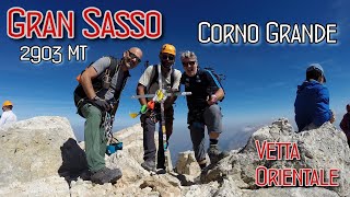 GRAN SASSO 2903 mt | FERRATA Ricci al Corno Grande Vetta Orientale #ferrata #pratiditivo