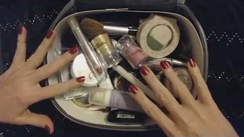 ASMR ~ Cosmetics Bag Rummaging (Whisper)