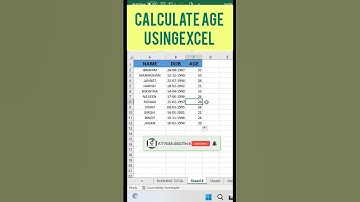 Excel Interview Questions | Quickly Calculate Age in Excel l #shorts #excel  #exceltutorial #xlookup
