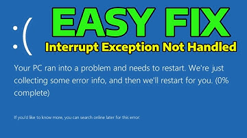 How To Fix Interrupt Exception Not Handled Error in Windows