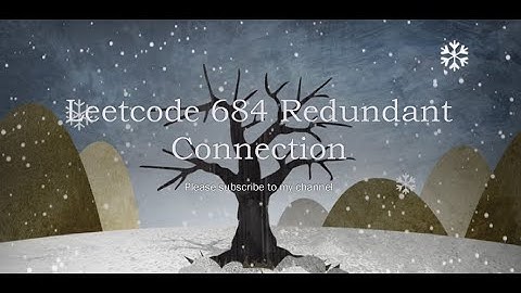 Leetcode 684  Redundant Connection