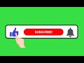 Green Screen Subscribe Button Animated  | Royalty Free Video #Greenscreen