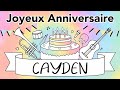 Nouveau joyeux anniversaire cayden guitare jazz manouche