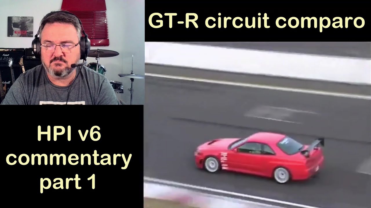 HPI v6 director's commentary part 1 GT-R circuit racing comparo - YouTube