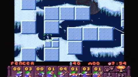 Lemmings 2 The Tribes (SNES) - 11 - Polar Tribe (Gold Medal Awarded)