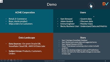 DATAVERSITY Demo Day - Data Catalogs - DvSum session