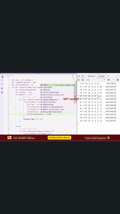 22 Cocktail sorting improvements java script #education #array # ...