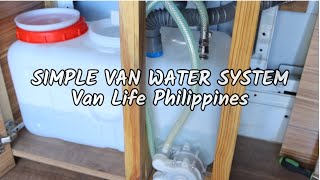 DIY CAMPER VAN WATER SYSTEM: Perfect for Small Spaces | Van Life Philippines
