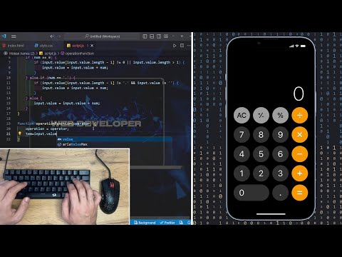 ASMR Programming - Coding a Calculator IOS (IPhone) - No Talking