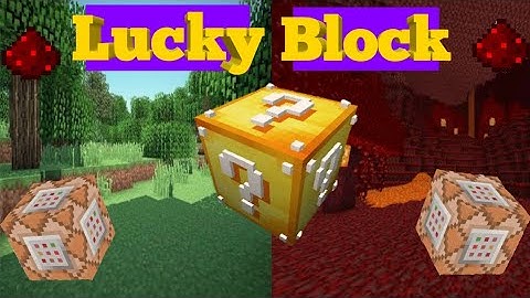 how to make a lucky block in Minecraft (no mods or add-ons)